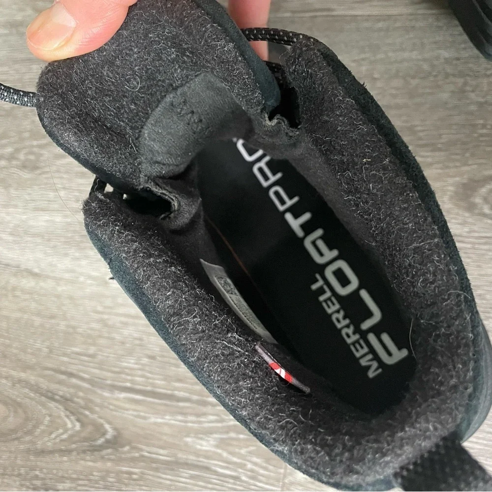 Merrell Kids Black and Gray Boots